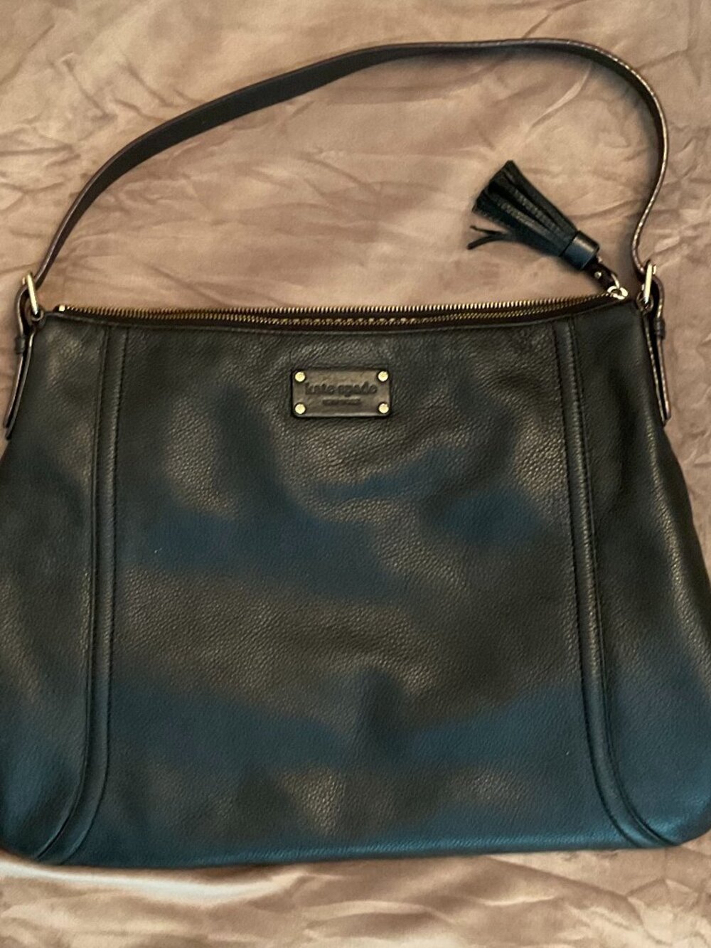 Like New Black Kate Spade Hobo Bag